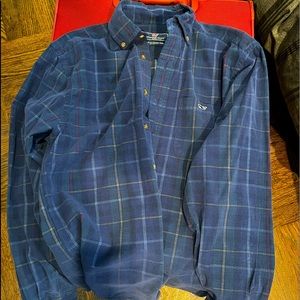 Vineyard Vines mens small shirt brush cotton beautiful blue
